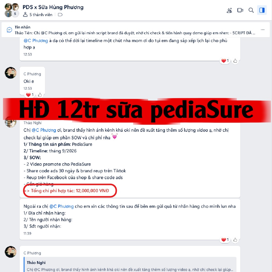 Hợp đồng 12 triệu sữa PediaSure