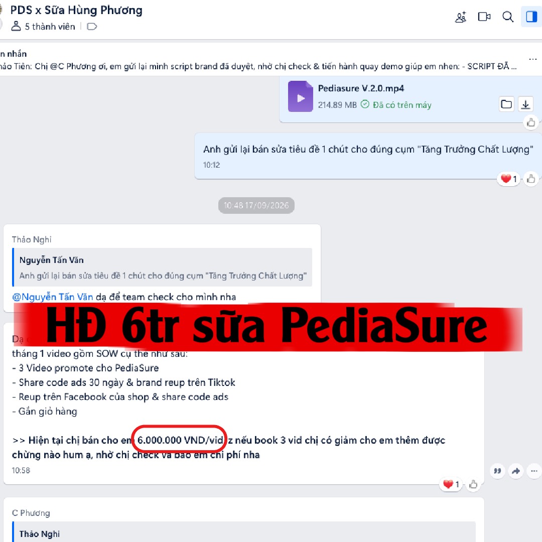Hợp đồng 6 triệu sữa PediaSure